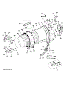 04 - Tub & Motor parts for Ge Washer GFWN1000L2WW from AppliancePartsPros.com