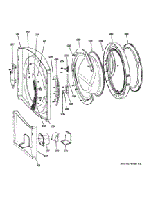 03 - Front Panel & Door parts for Ge Washer WCVH6800J3MV from AppliancePartsPros.com