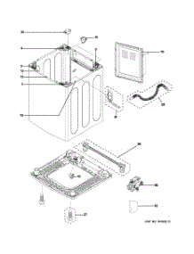 02 - Cabinet parts for Ge Washer PTWN8050M0WW from AppliancePartsPros.com