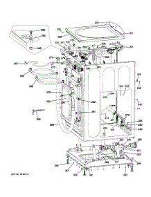 02 - Cabinet & Top Panel parts for Ge Washer GFWN1000L1WW from AppliancePartsPros.com
