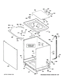 02 - Cabinet, Cover & Top Panel parts for Ge Washer PTWN6050M0WT from AppliancePartsPros.com