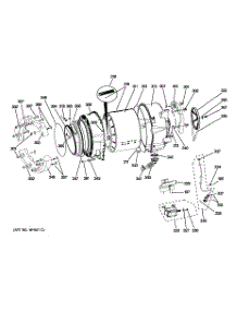 05 - Tub & Motor parts for Ge Washer PFWS4605L0MG from AppliancePartsPros.com