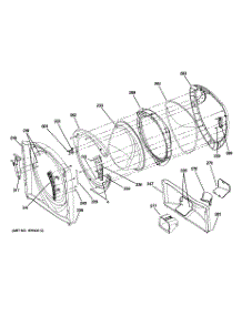03 - Front Panel & Door parts for Ge Washer PFWS4605L0MV from AppliancePartsPros.com