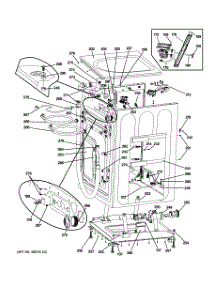 02 - Cabinet & Top Panel parts for Ge Washer GFWS3600L0WW from AppliancePartsPros.com