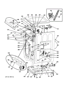 02 - Cabinet & Top Panel parts for Ge Washer GFWH2405L0BB from AppliancePartsPros.com
