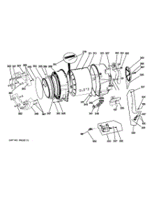 04 - Tub & Motor parts for Ge Washer GFWH3405L0MV from AppliancePartsPros.com