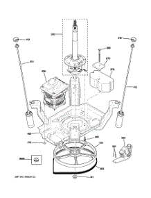 04 - Suspension, Pump & Drive Components parts for Ge Washer WJSR4160G6WW from AppliancePartsPros.com