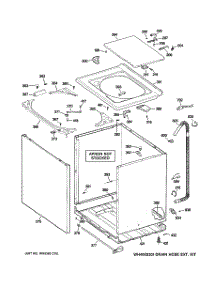 02 - Cabinet, Cover & Front Panel parts for Ge Washer S2100G9WW from AppliancePartsPros.com