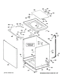 02 - Cabinet, Cover & Front Panel parts for Ge Washer GHRE5550K3WW from AppliancePartsPros.com