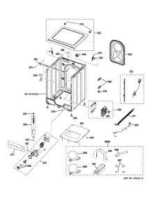 02 - Cabinet, Cover & Top Panel parts for Ge Washer WCVH4815K0MS from AppliancePartsPros.com