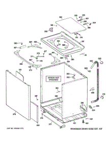 02 - Cabinet, Cover & Front Panel parts for Ge Washer GPRE8350K0WT from AppliancePartsPros.com