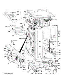 02 - Cabinet & Top Panel parts for Ge Washer WPDH8800J3WW from AppliancePartsPros.com