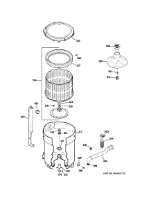 03 - Tub, Basket & Agitator parts for Ge Washer WPRE8150K2WT from AppliancePartsPros.com