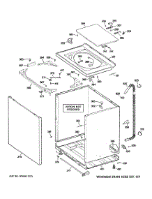 02 - Cabinet, Cover & Front Panel parts for Ge Washer WJRE5550H2WW from AppliancePartsPros.com
