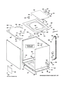 02 - Cabinet, Cover & Front Panel parts for Ge Washer WISR106DGDWW from AppliancePartsPros.com