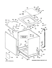 02 - Cabinet, Cover & Front Panel parts for Ge Washer WISR409DGDWW from AppliancePartsPros.com