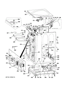 02 - Cabinet & Top Panel parts for Ge Washer WPDH8910K0MV from AppliancePartsPros.com