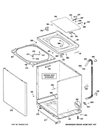 02 - Cabinet, Cover & Front Panel parts for Ge Washer WLRR4500G0WW from AppliancePartsPros.com