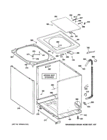 02 - Cabinet, Cover & Front Panel parts for Ge Washer WHDSR209DDWW from AppliancePartsPros.com