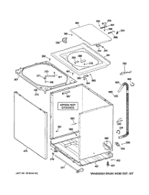 02 - Cabinet, Cover & Front Panel parts for Ge Washer WLSR2000G0WW from AppliancePartsPros.com