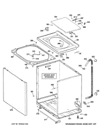 02 - Cabinet, Cover & Front Panel parts for Ge Washer GKSR3140H0WW from AppliancePartsPros.com