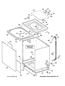 02 - Cabinet, Cover & Front Panel parts for Ge Washer WCRE6270G0CC from AppliancePartsPros.com
