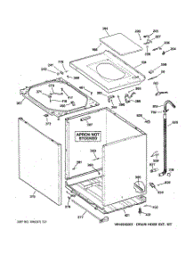 02 - Cabinet, Cover & Front Panel parts for Ge Washer WMCD2050G0WC from AppliancePartsPros.com