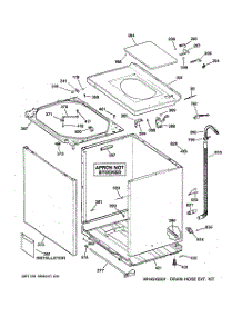 02 - Cabinet, Cover & Front Panel parts for Ge Washer WCCB1030F3WC from AppliancePartsPros.com