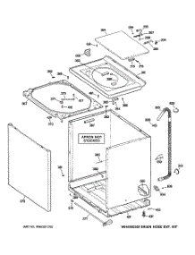 02 - Cabinet, Cover & Front Panel parts for Ge Washer WKSE5260E6WW from AppliancePartsPros.com