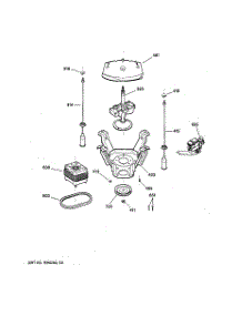 04 - Suspension, Pump & Drive Components parts for Ge Washer WSERE526F0WW from AppliancePartsPros.com