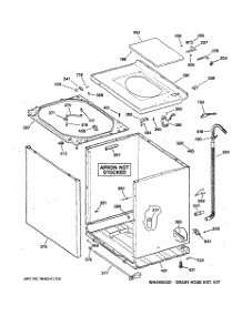 02 - Cabinet, Cover & Front Panel parts for Ge Washer WCRD2050F2WC from AppliancePartsPros.com