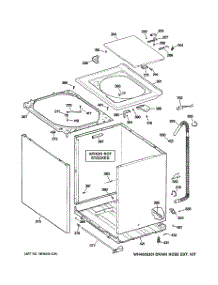 02 - Cabinet, Cover & Front Panel parts for Ge Washer WDSR2080D6WW from AppliancePartsPros.com