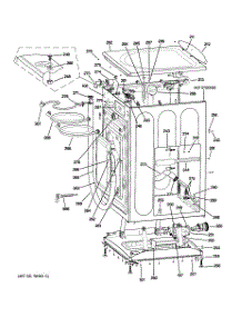 02 - Cabinet, Cover & Top Panel parts for Ge Washer WCVH6260F0WW from AppliancePartsPros.com