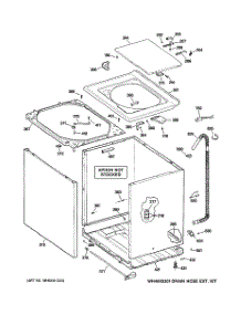 02 - Cabinet, Cover & Front Panel parts for Ge Washer WHDSR315DAWW from AppliancePartsPros.com