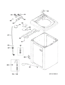 02 - Controls & Rear Panel Parts parts for Ge Washer WSKS3040E0WW from AppliancePartsPros.com