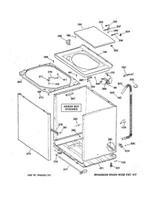 02 - Cabinet, Cover & Front Panel parts for Ge Washer WCSR2080B1WW from AppliancePartsPros.com