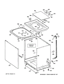 02 - Cabinet, Cover & Front Panel parts for Ge Washer S5200E1WW from AppliancePartsPros.com