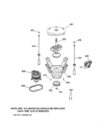04 - Suspension, Pump & Drive Components parts for Ge Washer S8000E1WW from AppliancePartsPros.com