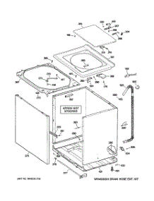 02 - Cabinet, Cover & Front Panel parts for Ge Washer WHDSR209D7WW from AppliancePartsPros.com