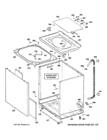 02 - Cabinet, Cover & Front Panel parts for Ge Washer WPRB9110D1CC from AppliancePartsPros.com
