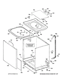 02 - Cabinet, Cover & Front Panel parts for Ge Washer WWRE6260D1WW from AppliancePartsPros.com