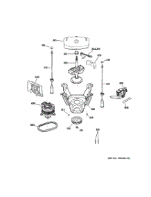 04 - Suspension, Pump & Drive Components parts for Ge Washer WPRB9250D1WW from AppliancePartsPros.com