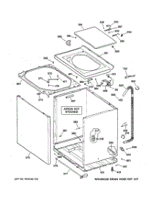 02 - Cabinet, Cover & Front Panel parts for Ge Washer WJRR4170E0CC from AppliancePartsPros.com