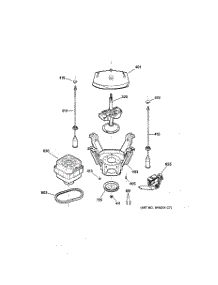 04 - Suspension, Pump & Drive Components parts for Ge Washer WHDSR209D3WW from AppliancePartsPros.com
