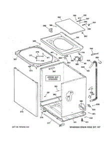 02 - Cabinet, Cover & Front Panel parts for Ge Washer WCSR2090D2CC from AppliancePartsPros.com