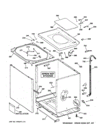 02 - Cabinet, Cover & Front Panel parts for Ge Washer WCRD2050D0WC from AppliancePartsPros.com