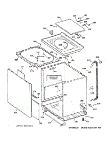 02 - Cabinet, Cover & Front Panel parts for Ge Washer WBSE6210B5WW from AppliancePartsPros.com