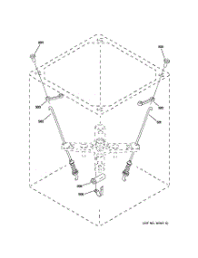 05 - Suspension Parts parts for Ge Washer WSKP2060W2WH from AppliancePartsPros.com