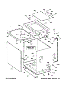 02 - Cabinet, Cover & Front Panel parts for Ge Washer WCSR4170D0WW from AppliancePartsPros.com