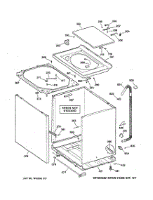 02 - Cabinet, Cover & Front Panel parts for Ge Washer WWSE5240D0CC from AppliancePartsPros.com